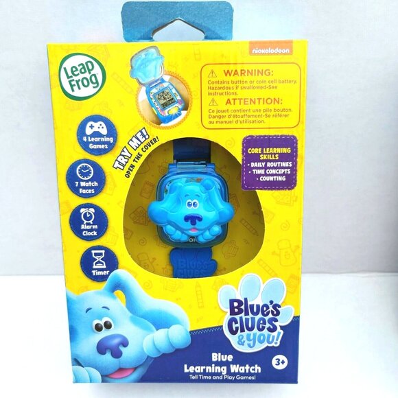 Leapfrog Other - Leap Frog Blue’s Clues & You Blue Learning Watch Nickelodeon Ages 3+ NIB